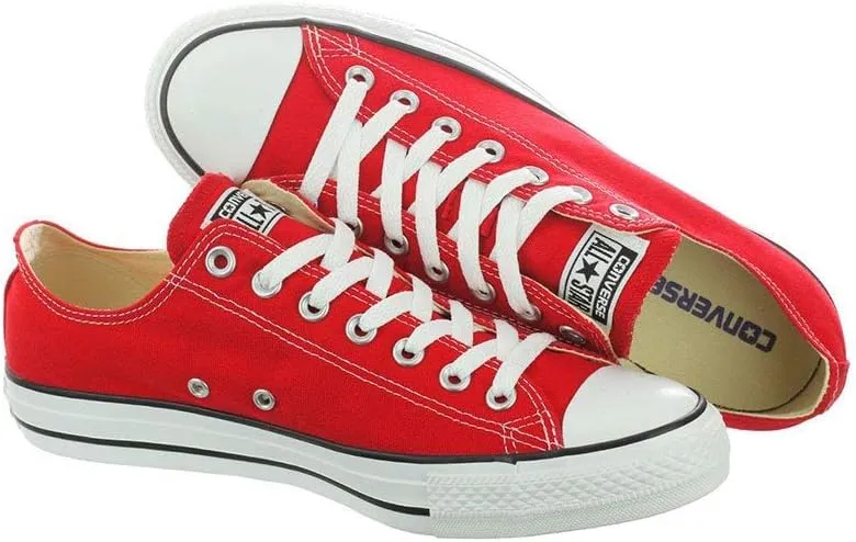 Converse Unisex Chuck Taylor All Star Ox Low Top Sneakers - Red - 6 Women / 4 Men