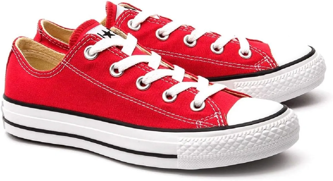 Converse Unisex Chuck Taylor All Star Ox Low Top Sneakers - Red - 6 Women / 4 Men