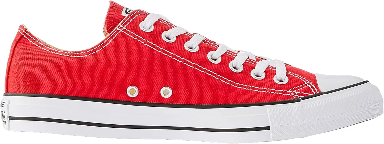 Converse Unisex Chuck Taylor All Star Ox Low Top Sneakers - Red - 6 Women / 4 Men