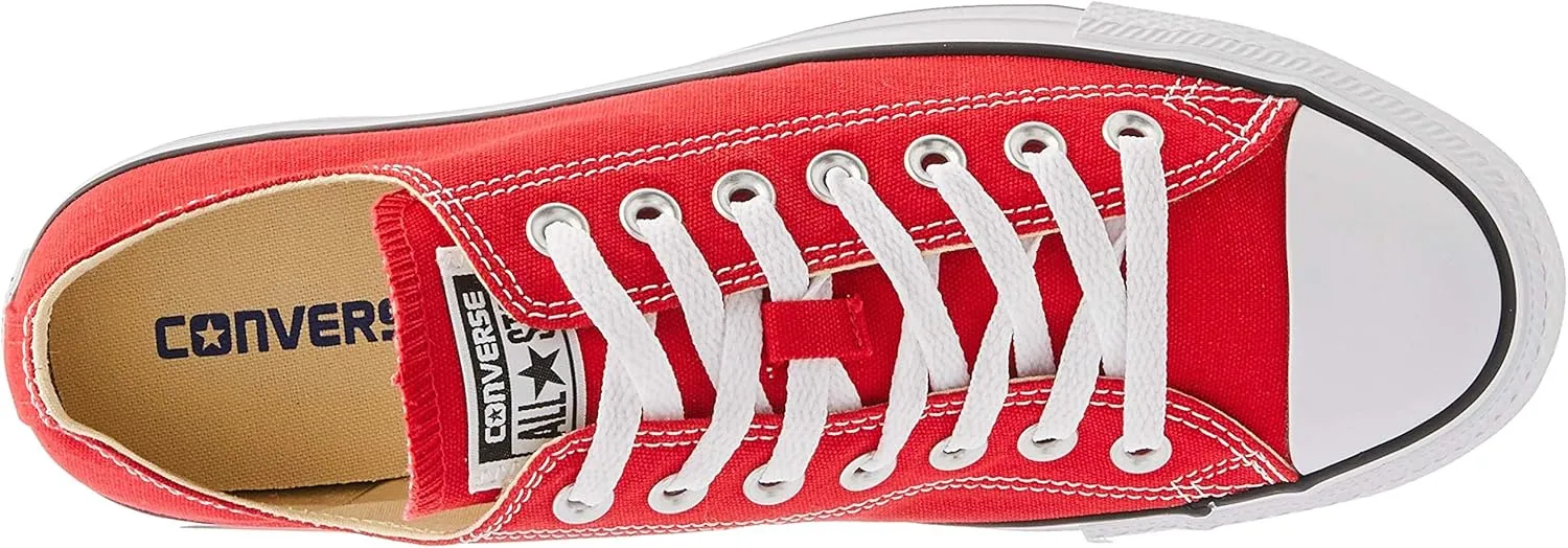 Converse Unisex Chuck Taylor All Star Ox Low Top Sneakers - Red - 6 Women / 4 Men