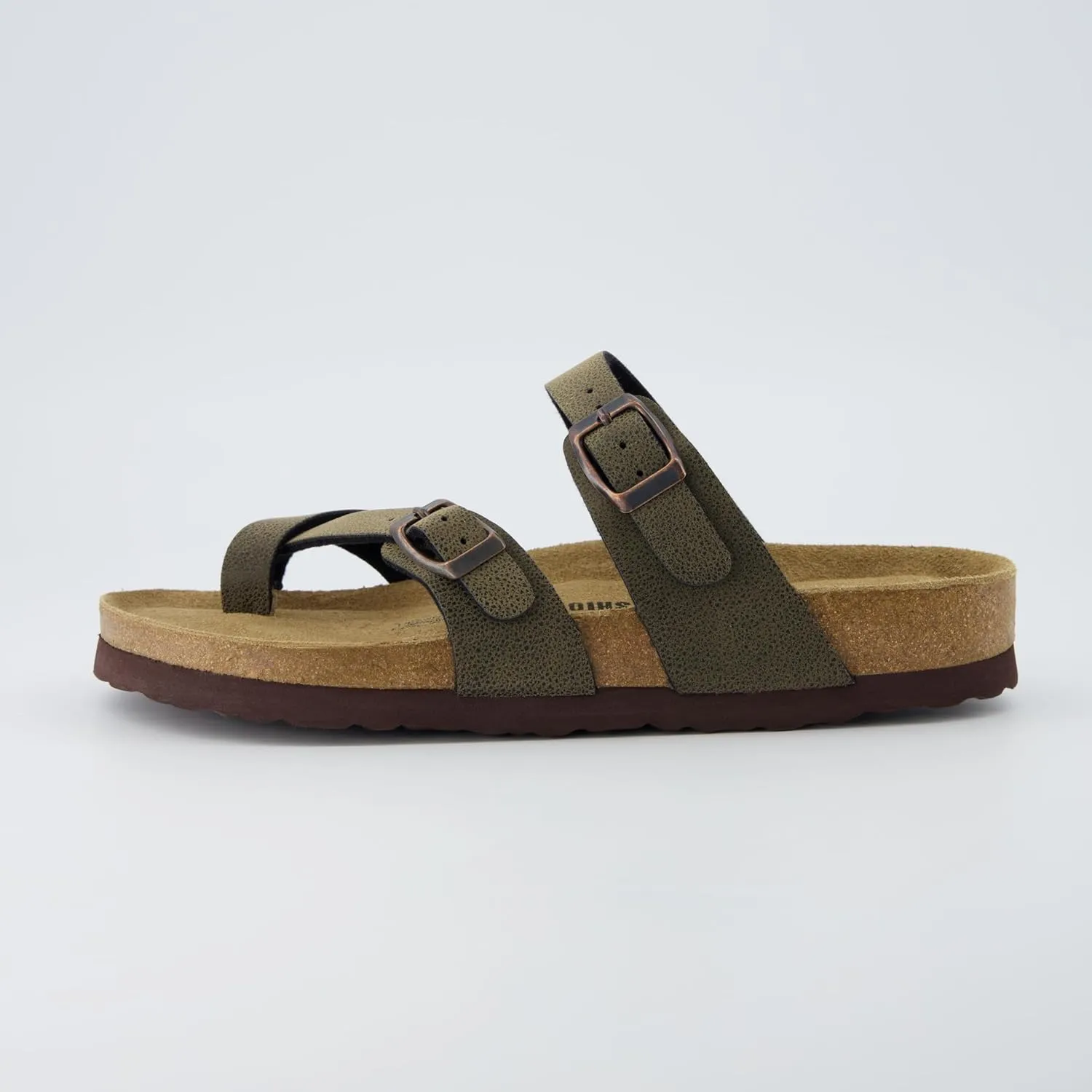 CUSHIONAIRE Women's Luna Cork Footbed Sandal With  Comfort