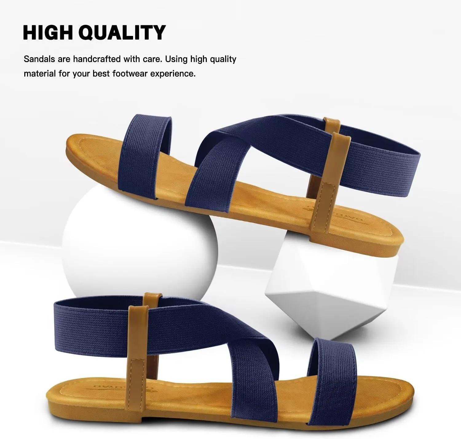 DAYDAYGO Women's Elastic Flat Sandals