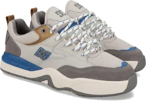 DC Men's Ascend Skate Shoe, Grey/TAN/Blue, 10