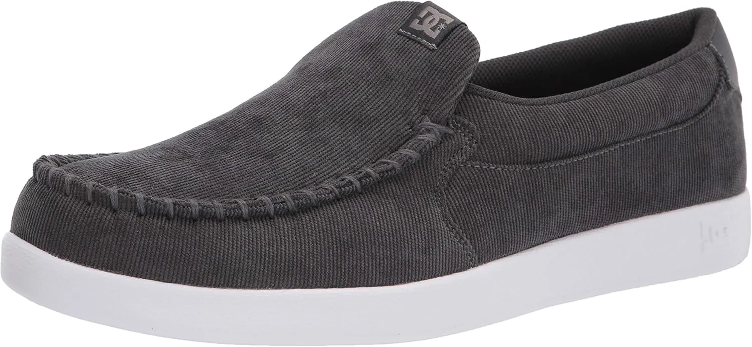 DC Men's Villain 2 Skate Shoe, Charcoal, 7.5 M US