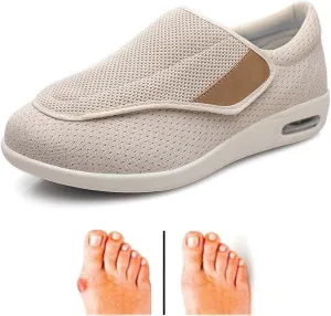 Diabetic Shoes Width Shoe for Elderly Women,Women's Walking Shoes with Arch Support, Diabetic Shoes Adjustable Closure Men 7/Women 8