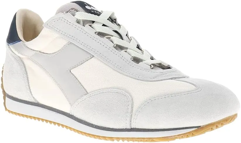 Diadora Mens Equipe Canvas Stone Wash Lace Up Sneakers Shoes Casual - Blue
