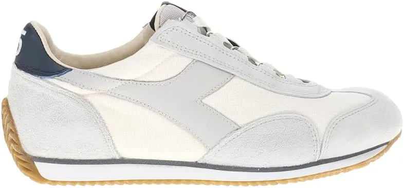 Diadora Mens Equipe Canvas Stone Wash Lace Up Sneakers Shoes Casual - Blue