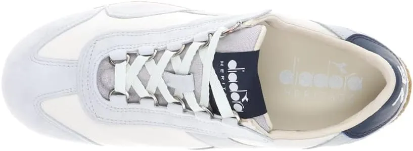 Diadora Mens Equipe Canvas Stone Wash Lace Up Sneakers Shoes Casual - Blue
