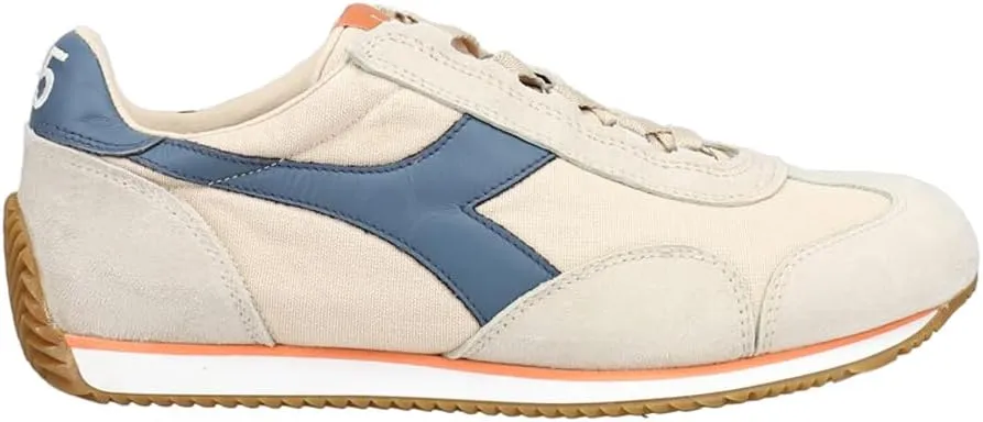Diadora Mens Equipe H Canvas Stone Wash Lace Up Sneakers Shoes Casual - Off White