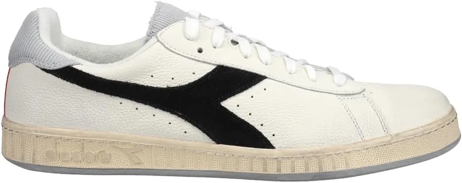 Diadora Mens Game L Low Icona Lace Up Sneakers Shoes Casual - White
