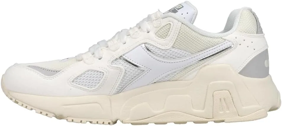 Diadora Mens Mythos Suede Lace Up Sneakers Shoes Casual - Off White, Silver, White