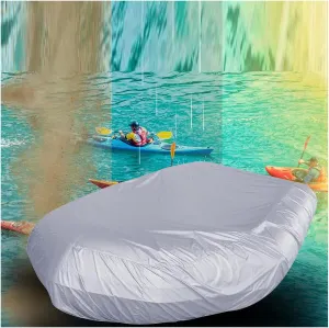 Dinghy Boat Cover 7 Sizes Boat Covers UV Resistant Small Boat Cover for Inflatable Boat and Dinghy,230 * 165 * 46cm