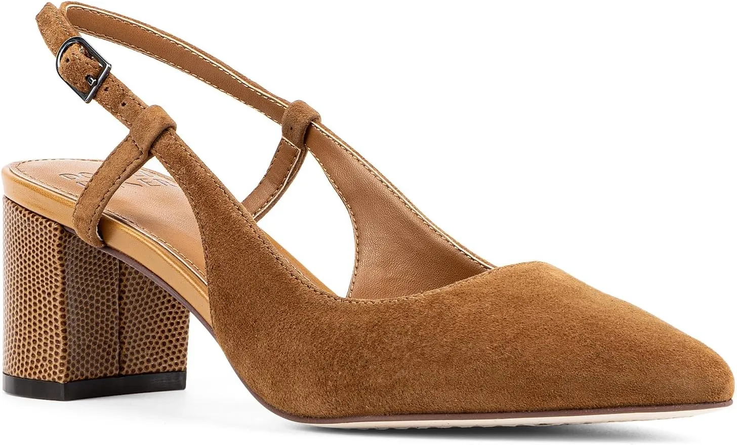 Donald Pliner Women’s SHANIE Slingback Pump Heel, 2" Block Heel Shoes for Comfort, Women’s Heels with Padded Insole