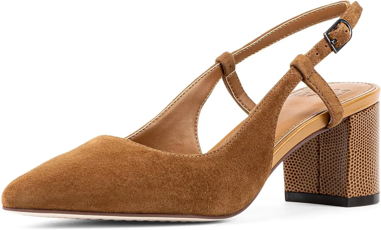 Donald Pliner Women’s SHANIE Slingback Pump Heel, 2" Block Heel Shoes for Comfort, Women’s Heels with Padded Insole