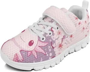 Doojoayie Slip On Shoes for Girls Tennis Shoes Wide Width Sneakers White Sole