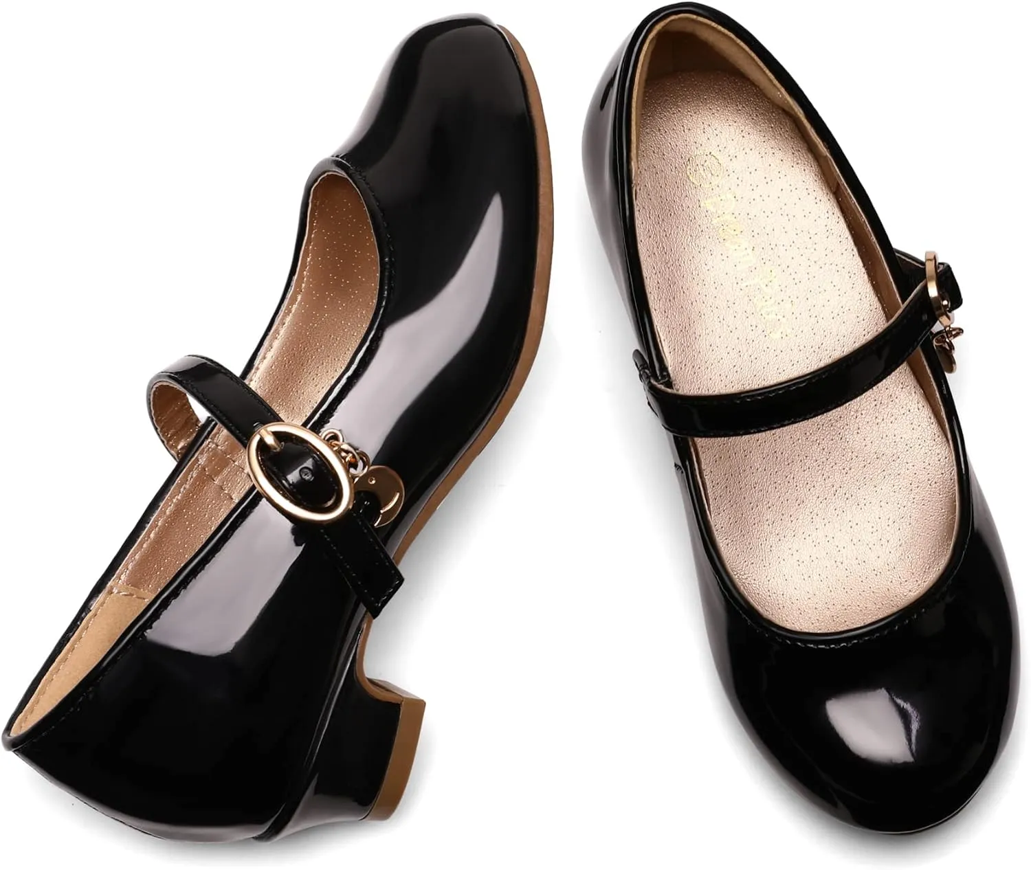 DREAM PAIRS Girls Mary Jane Low Heel Princess Flower Wedding Party Pump Dress Shoes