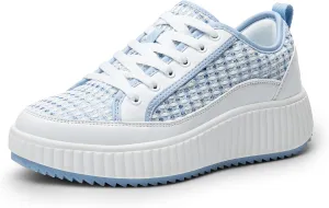 DREAM PAIRS Women Platform Chunky Lightweight Comfortable Casual Lace-Up Sky Walking Fashion Sneakers
