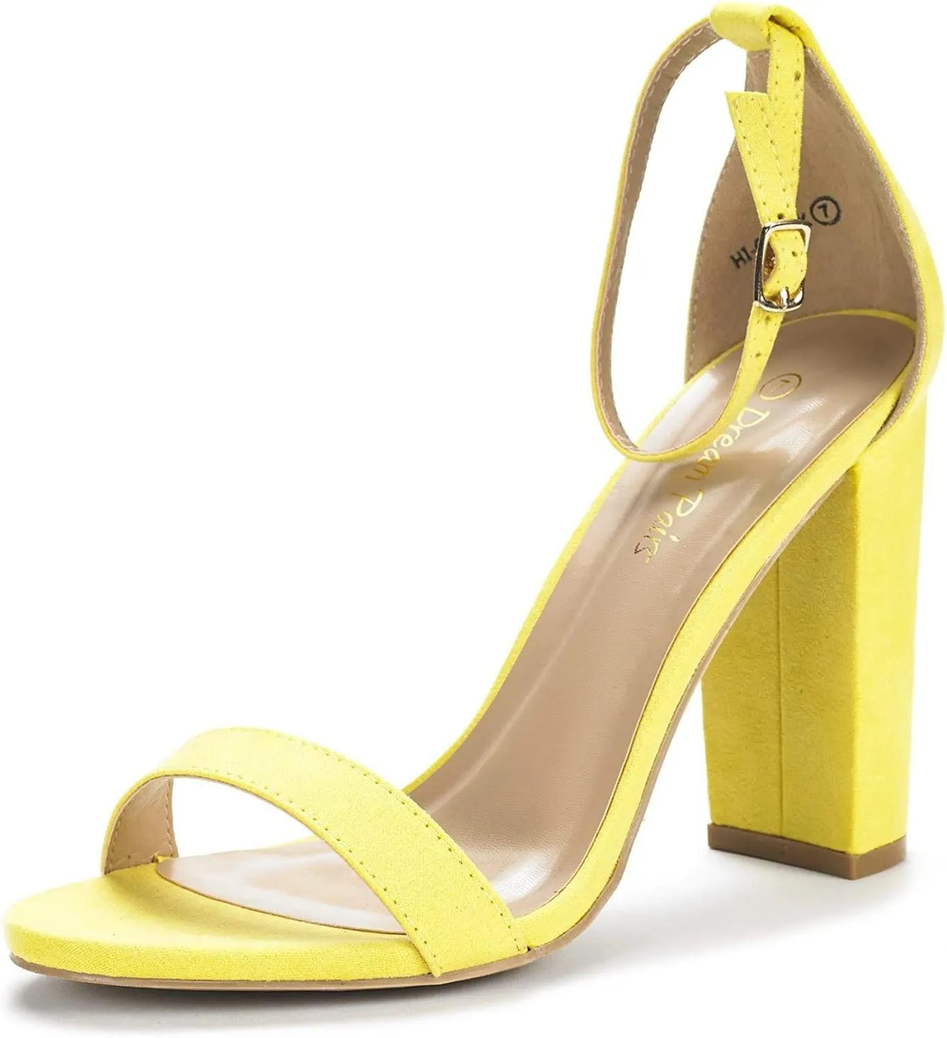 DREAM PAIRS Women's Hi-Chunk High Heel Pump Sandals