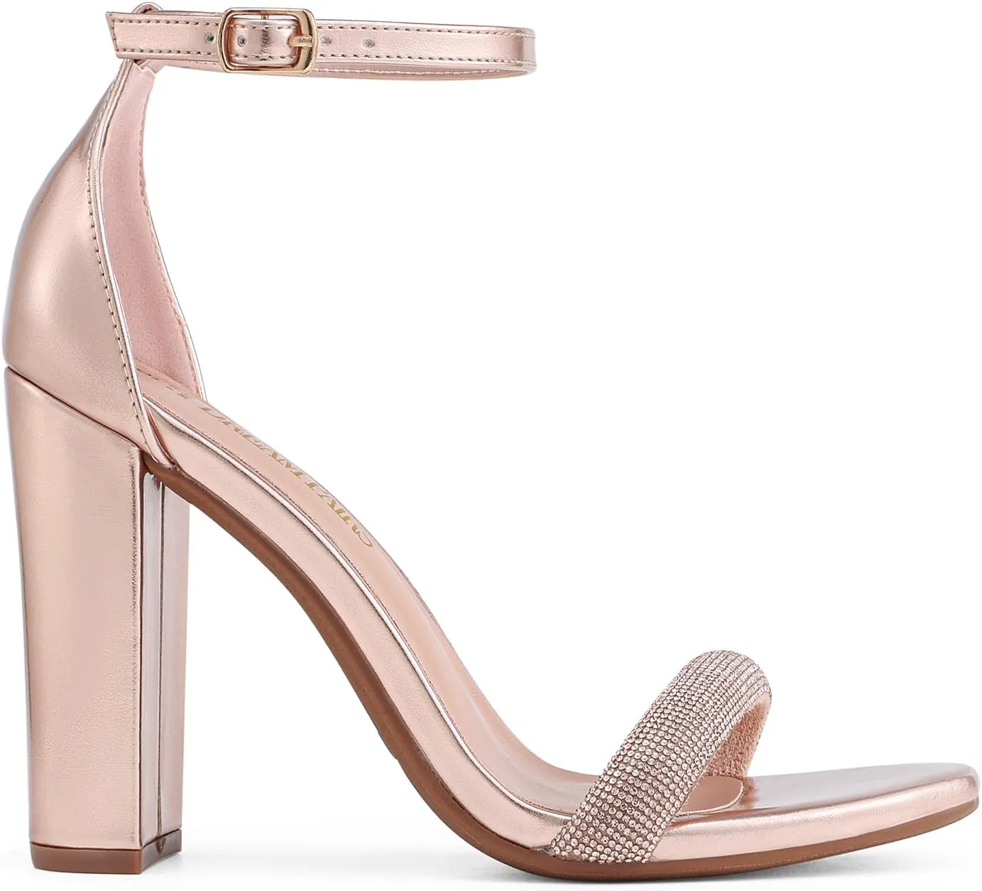 DREAM PAIRS Women's Hi-Chunk High Heel Pump Sandals
