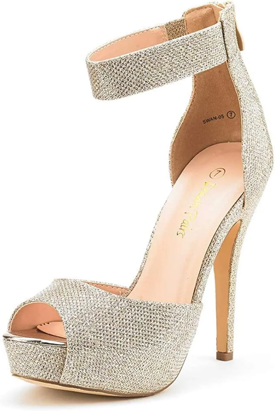 DREAM PAIRS Women's Swan-05 High Heel Platform Dress Pump Shoes