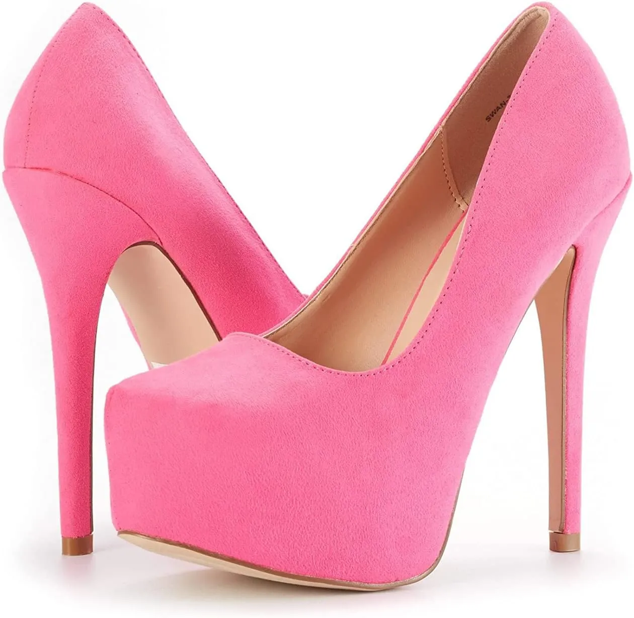 DREAM PAIRS Women's Swan-30 High Heel Platform Dress Pump Shoes