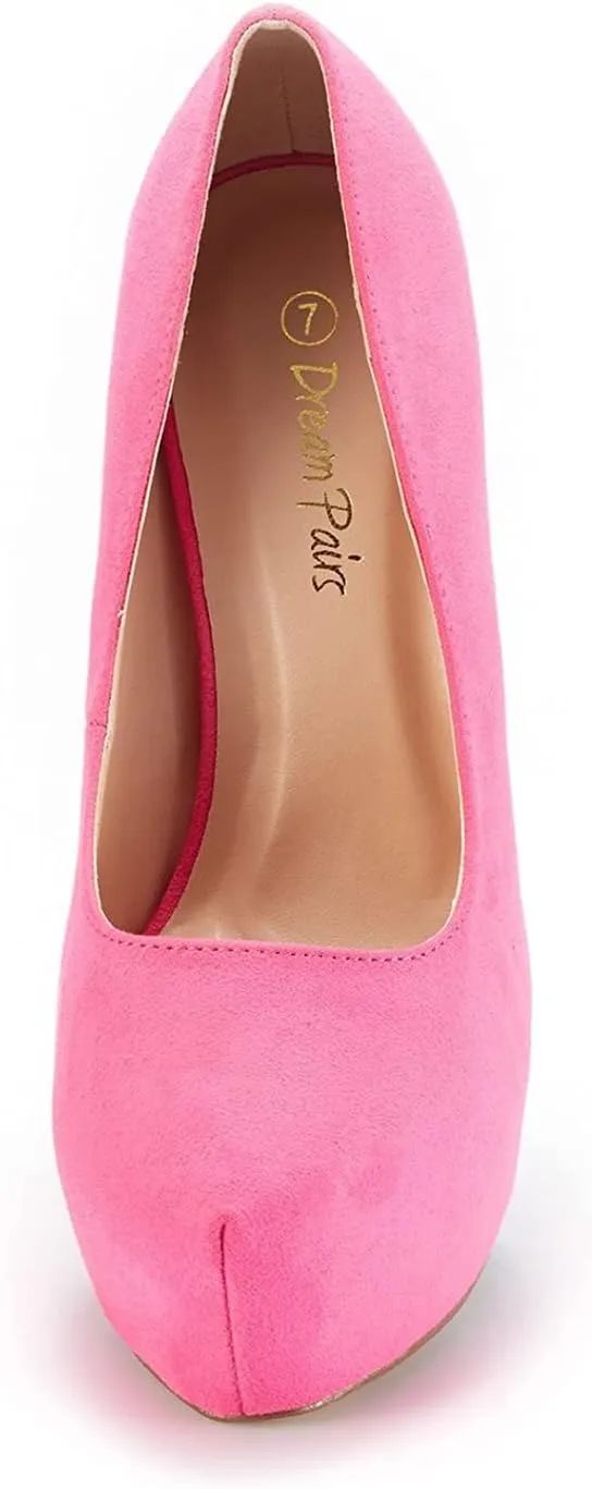 DREAM PAIRS Women's Swan-30 High Heel Platform Dress Pump Shoes