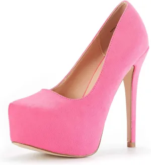 DREAM PAIRS Women's Swan-30 High Heel Platform Dress Pump Shoes