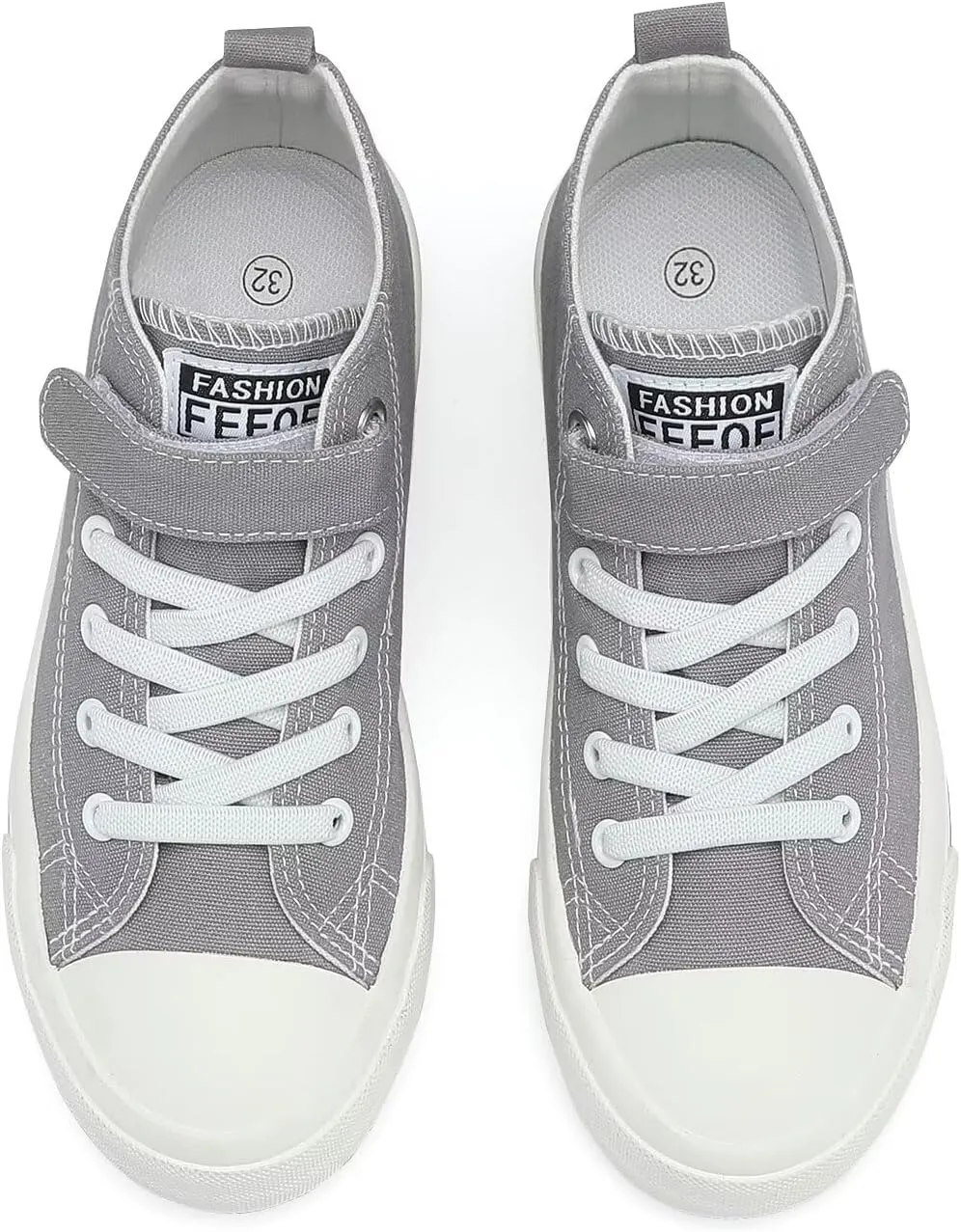 DSWED Toddler Little Kid Sneakers Boys and Girls Canvas Shoes High Top Casual Lightweight Classic Adjustable Strap Sneakers
