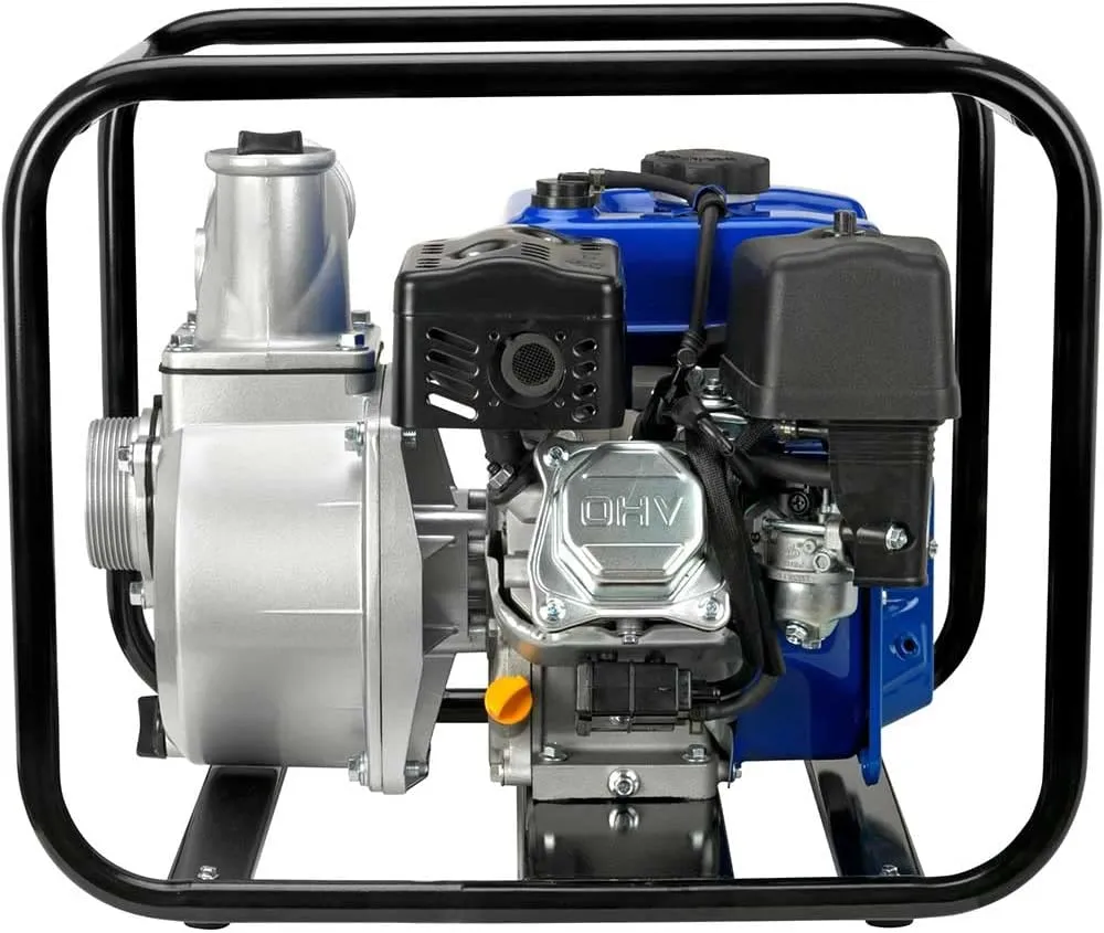 DuroMax XP650WP 208cc 220-Gpm 3,600-Rpm 3-Inch Gasoline Engine Portable Water Pump, 50 State Approved, XP650WP, Blue