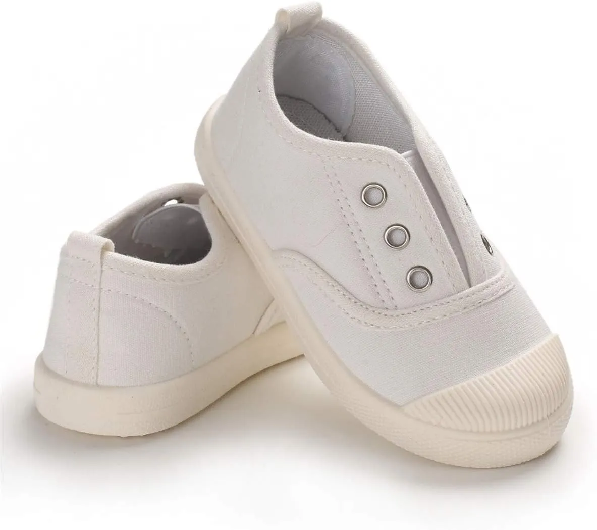 E-FAK Toddler Shoes Boys Girls Canvas Sneaker Slip-On Kids Shoes Light Weight Fashion Casual Running Shoes(Toddle/Little Kids/Baby)