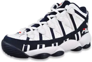 Fila Kids' Stackhouse Spaghetti Basketball Sneakers White/Navy/Red 3.5