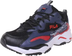 Fila Men's Ray-Tracer-2 Sneakers Black/White/DSBL Sz: 11 1RM01230
