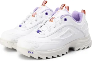 FILA(フィラ) Men's Sneakers, White/Purple/Orange, 22.0 cm D
