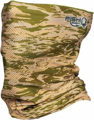 Fish Monkey UPF 50  Flared Face Guard and Four Way Stretch with Glasses Fog Resistant Technology for Men and Women