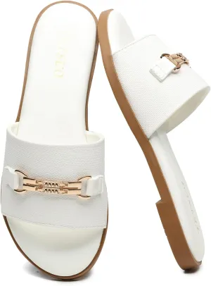 Flat Sandals for Women 2025 Slide Sandals Summer Fashion Women Dressy Slip on Shoes for Party Wedding Vacation Beach Walking Square Open Toe Shoes