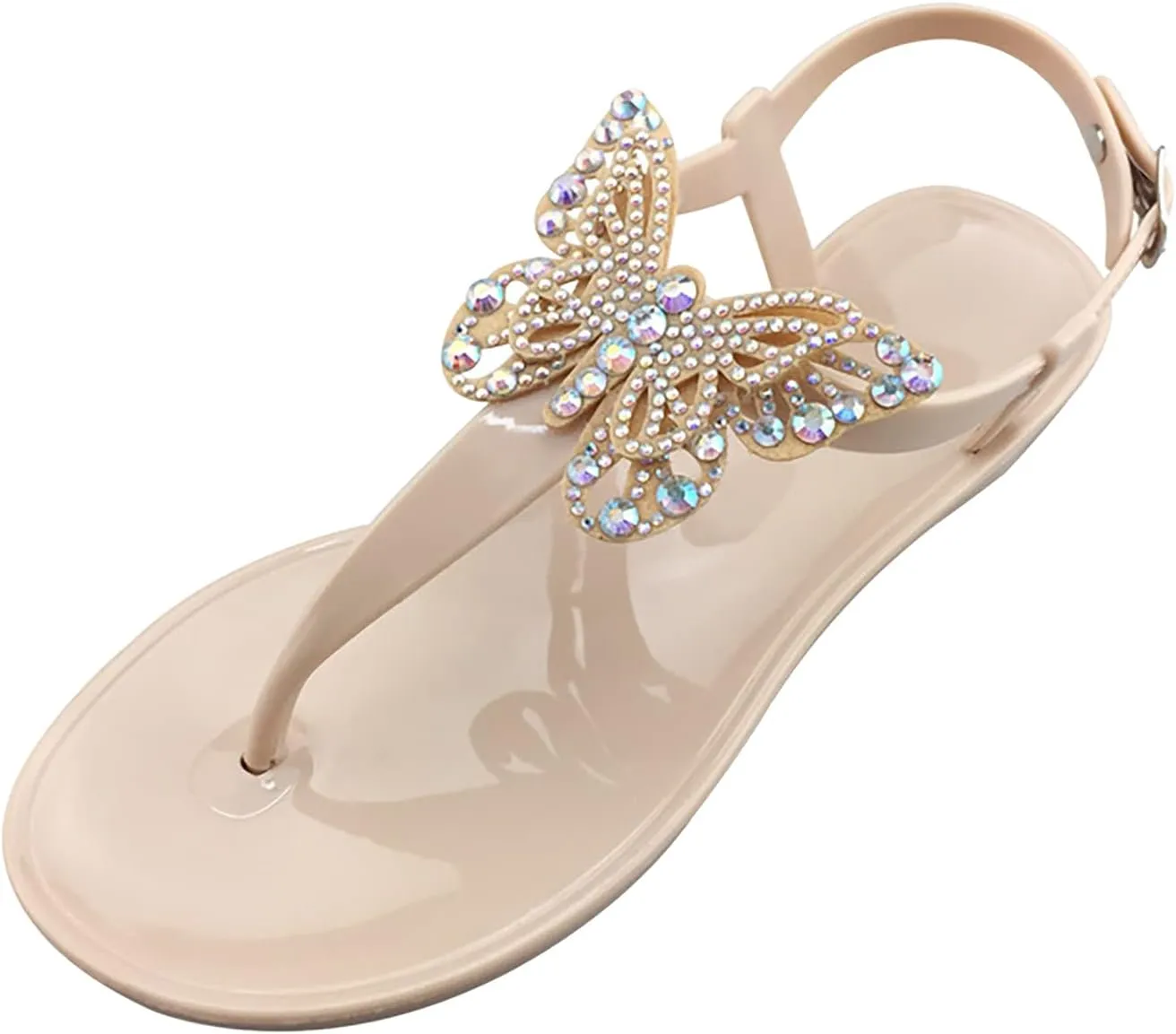 Flat Sandals for Women Summer Clip Toe Platform Bow Tie Orthopedic Sandal Open Toe Buckle Ankle Strap Casual Shoes
