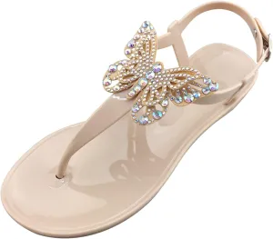 Flat Sandals for Women Summer Clip Toe Platform Bow Tie Orthopedic Sandal Open Toe Buckle Ankle Strap Casual Shoes