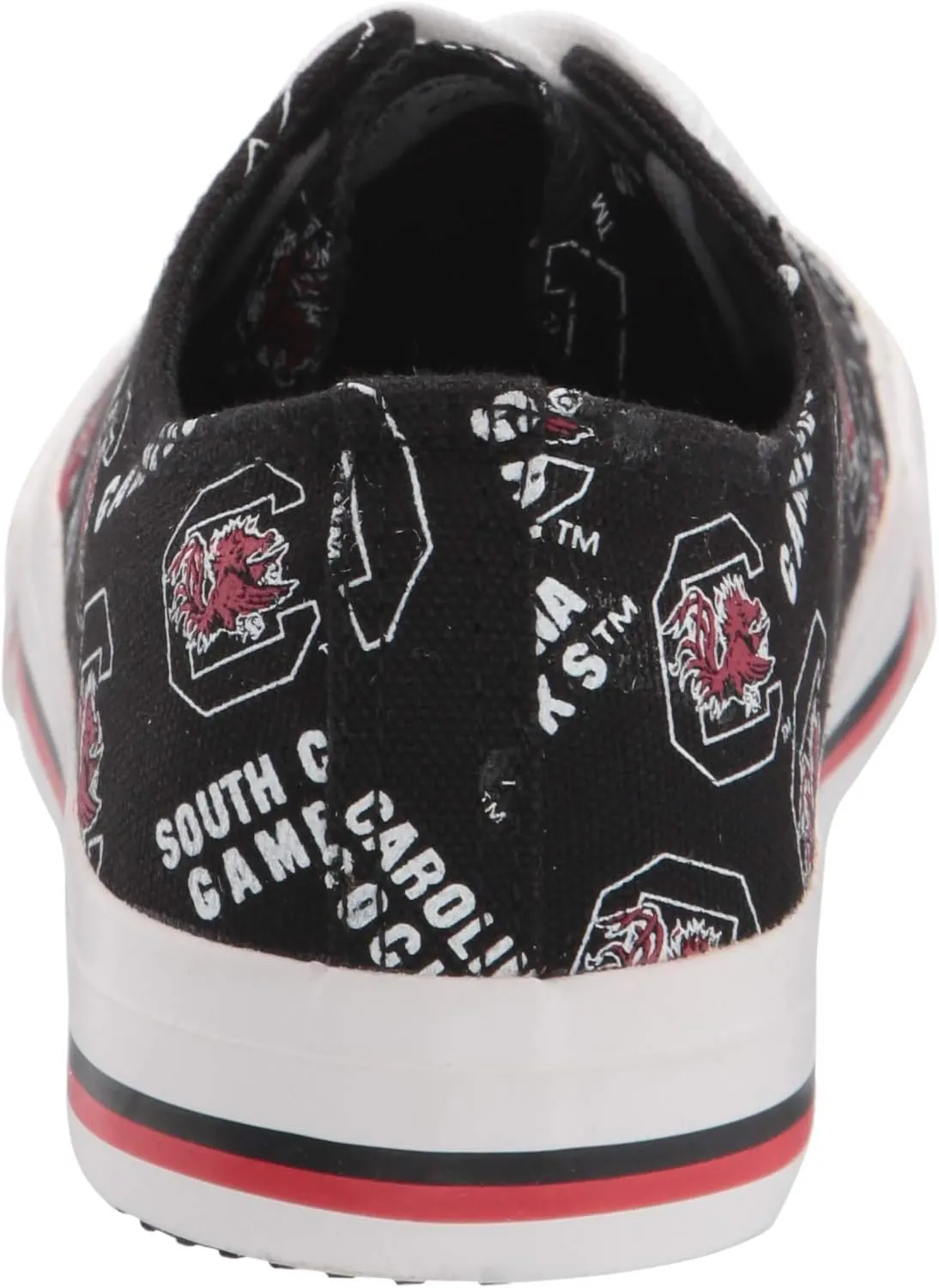 FOCO womens Ncaa College Team Logo Fashion Low Top Canvas Sneakers Shoes