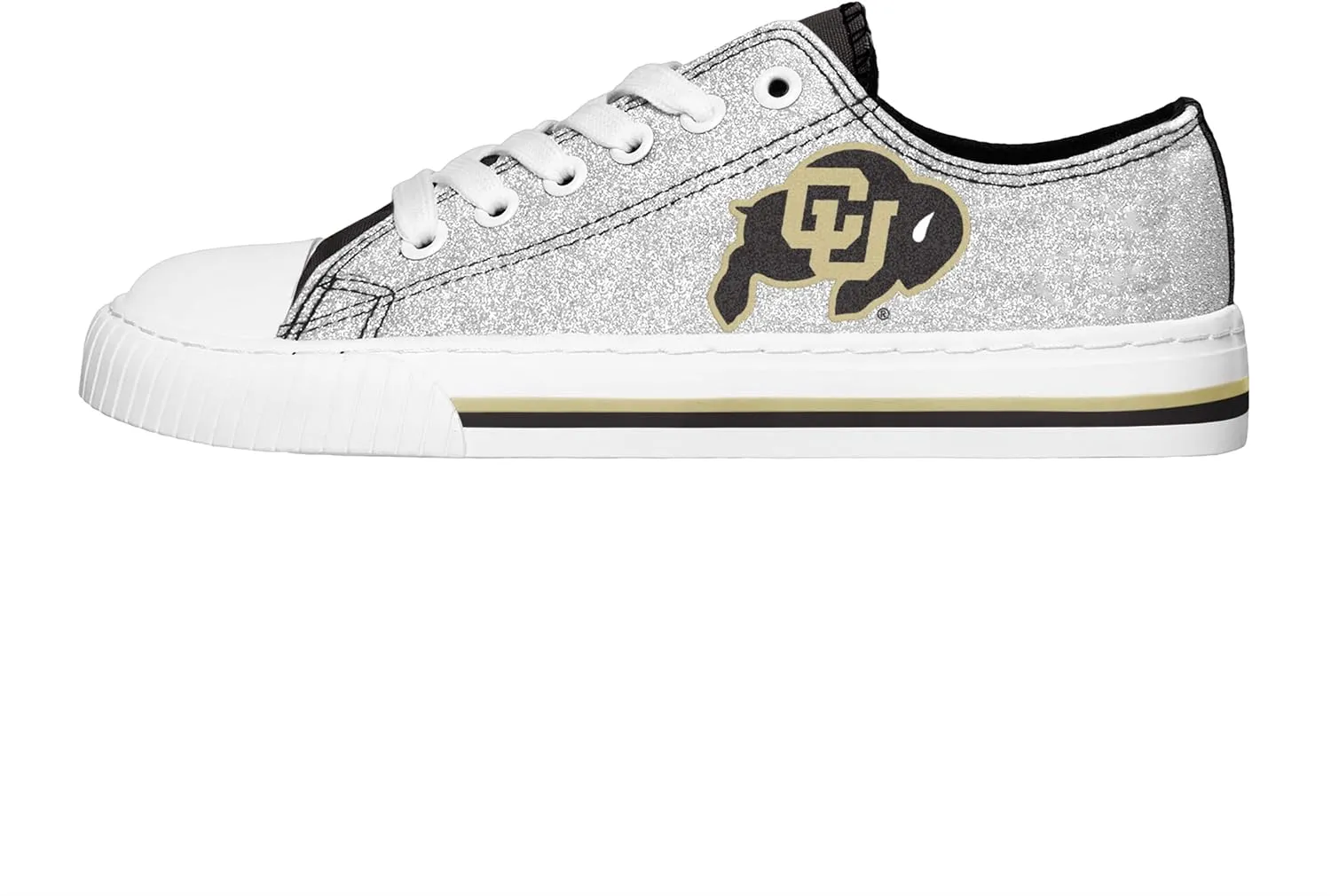 FOCO womens Ncaa College Team Logo Fashion Low Top Canvas Sneakers Shoes