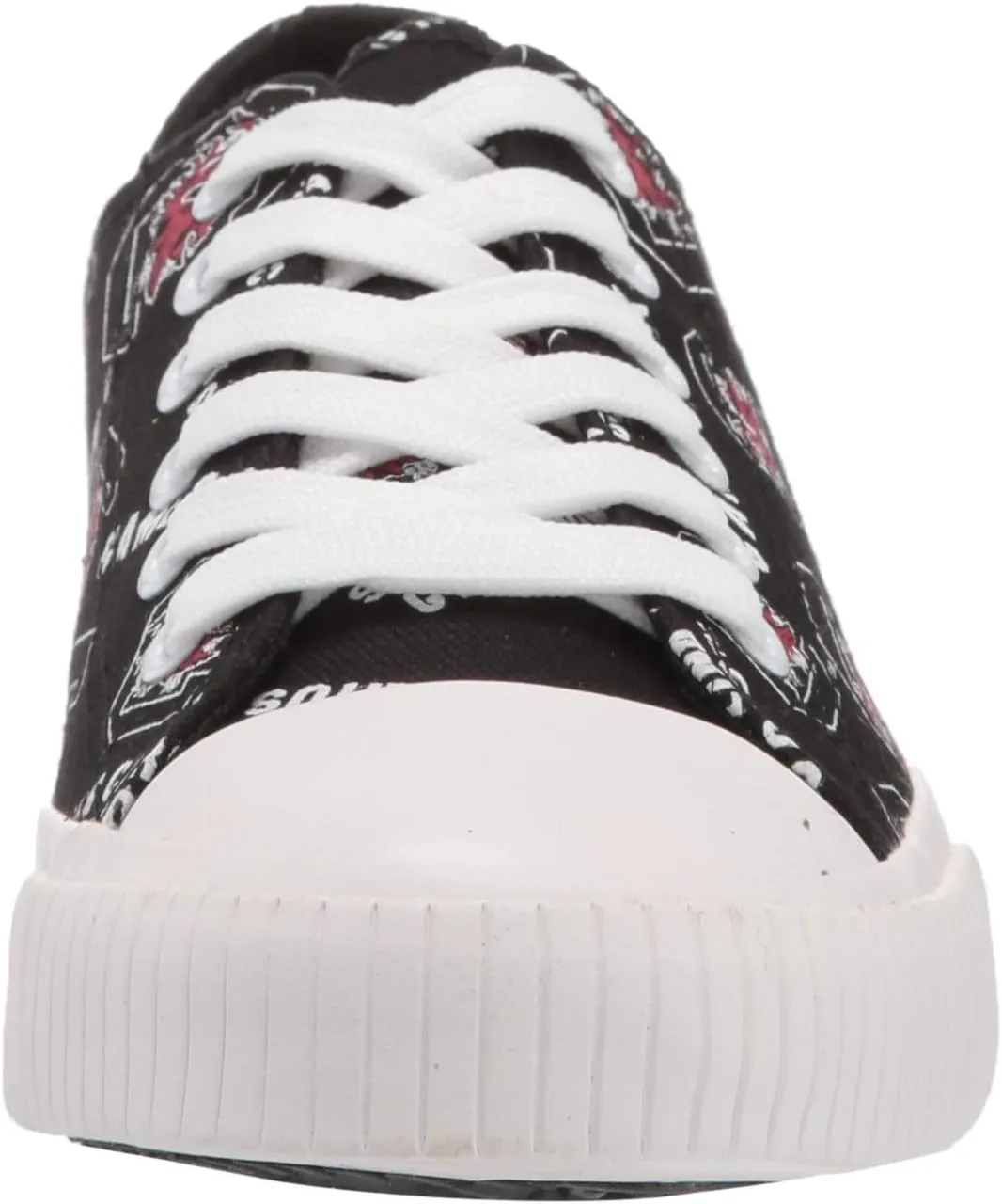 FOCO womens Ncaa College Team Logo Fashion Low Top Canvas Sneakers Shoes