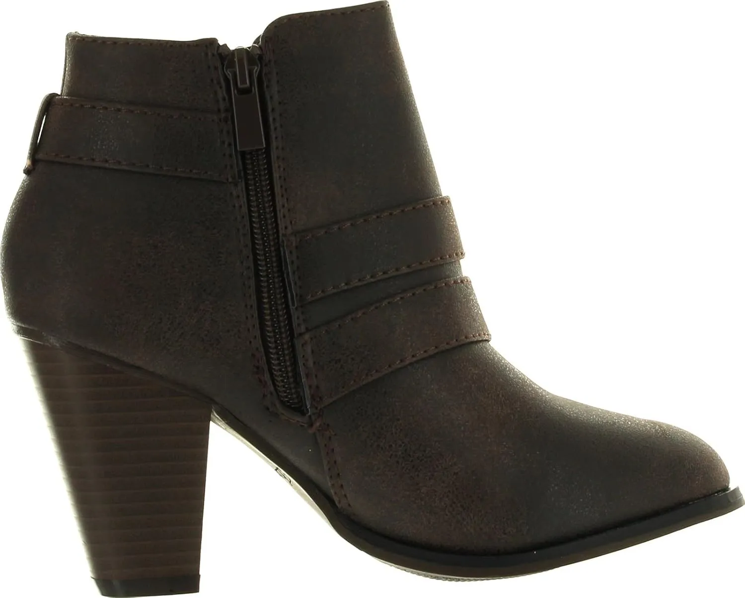 Forever - Women's 3 Buckle Bootie