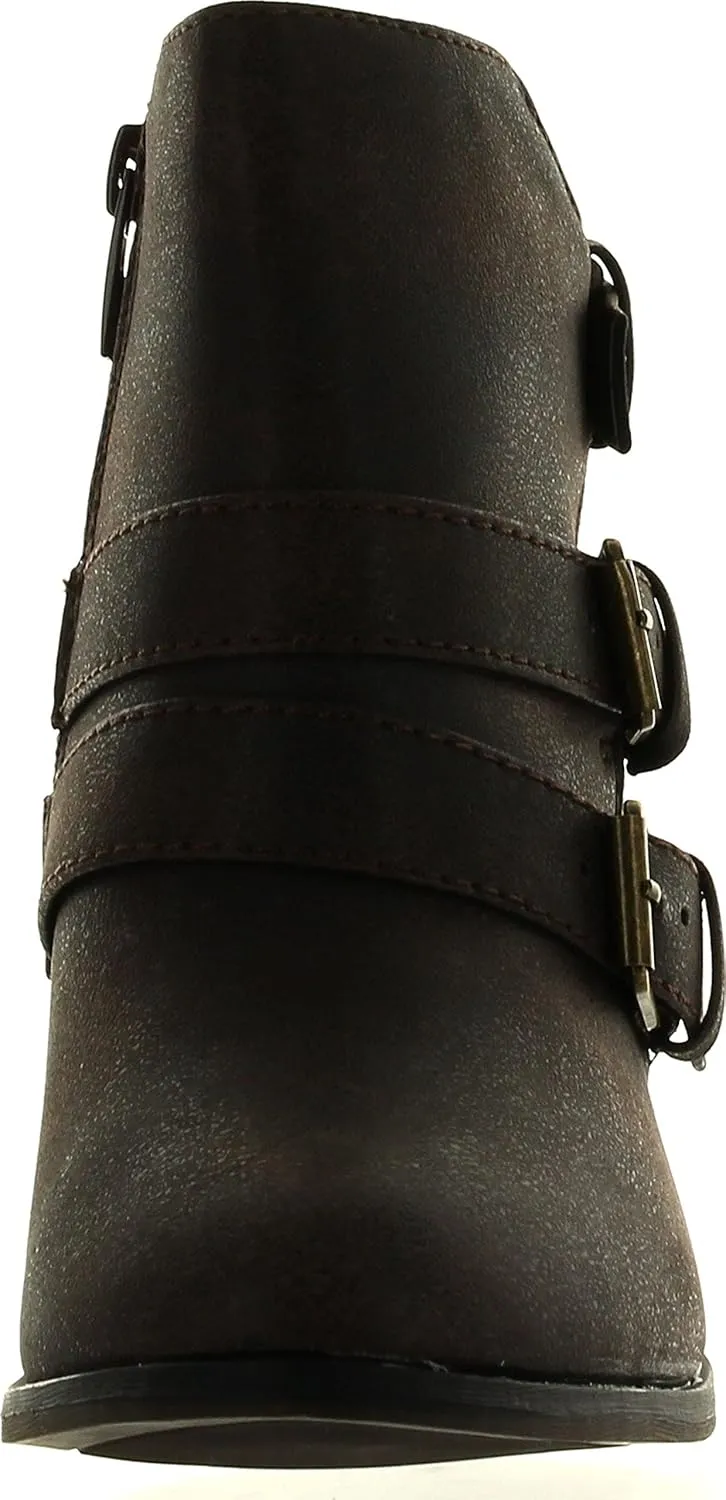 Forever - Women's 3 Buckle Bootie
