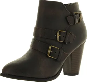 Forever - Women's 3 Buckle Bootie