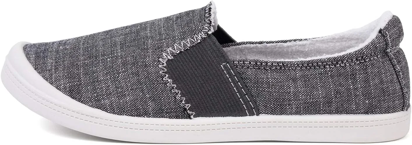 FUNKYMONKEY Shoes for Women, Comfort Low Top Canvas Slip On Sneakers Classic Casual Walking Shoes