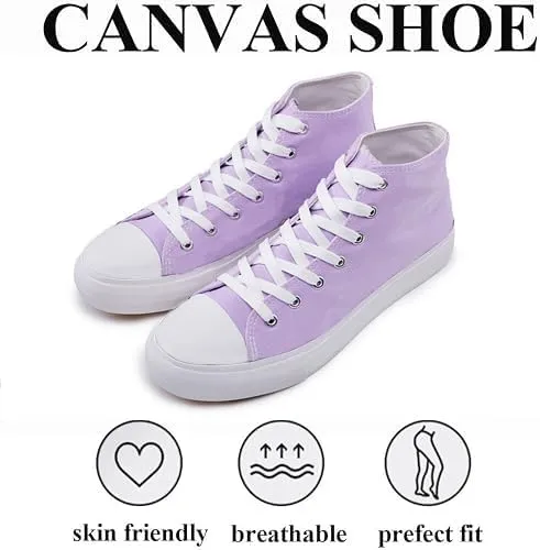 FUUPNN Platform Sneakers Canvas Fashion Lace Up Classic Casual Walking Shoes High Tops Canvas Shoes Casual Tennis Shoes