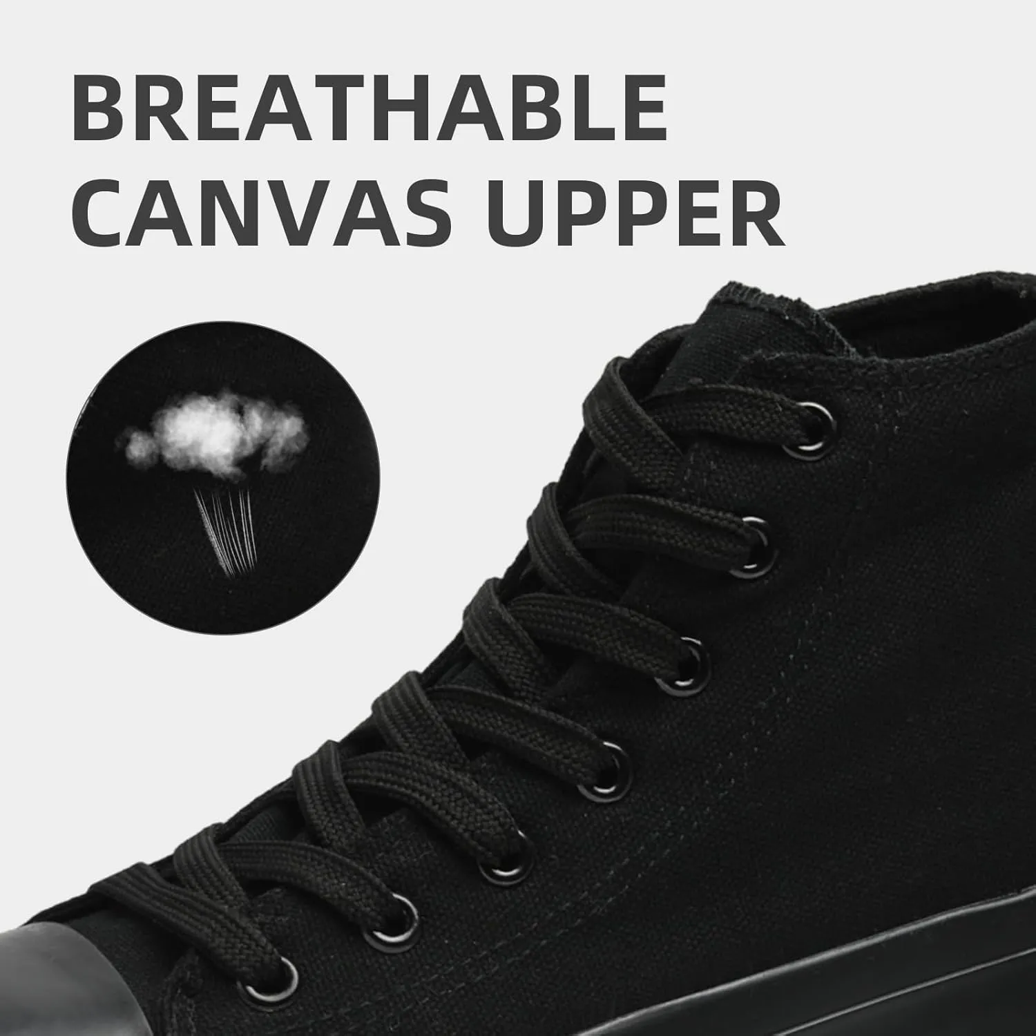 FUUPNN Platform Sneakers Canvas Fashion Lace Up Classic Casual Walking Shoes High Tops Canvas Shoes Casual Tennis Shoes