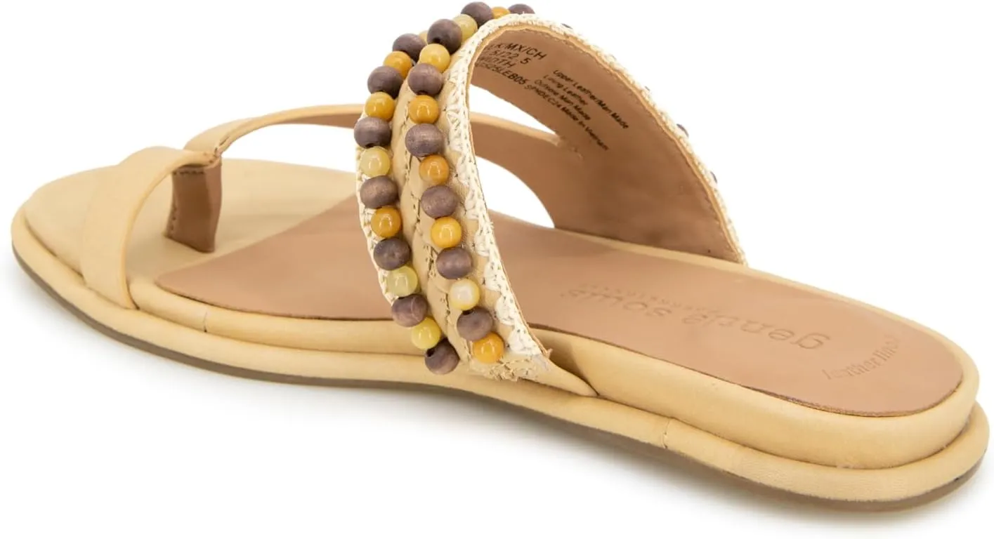 Gentle Souls by Kenneth Cole Women's Lentini Bead Flat Sandal