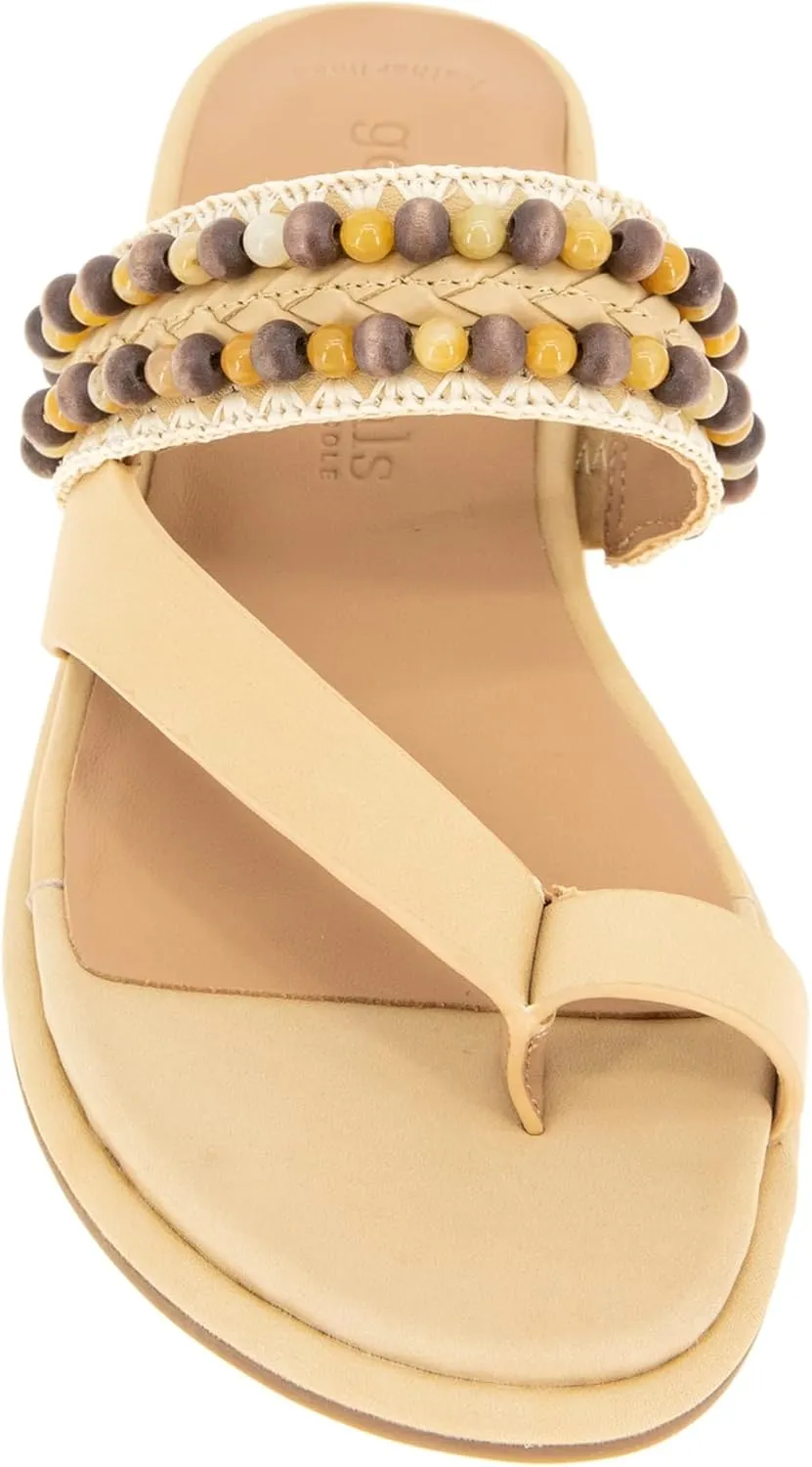 Gentle Souls by Kenneth Cole Women's Lentini Bead Flat Sandal