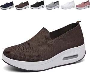 GEOBY Women's Orthopedic Sneakers, Slip-On Light Air Cushion Orthopedic Sneakers, Women Casual Walking Sneaker Orthopedic Arch Diabetes Support 2023