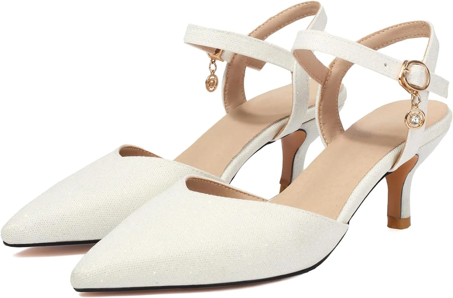 Gicoiz Kitten Heels Women Sandals Ankle Strap